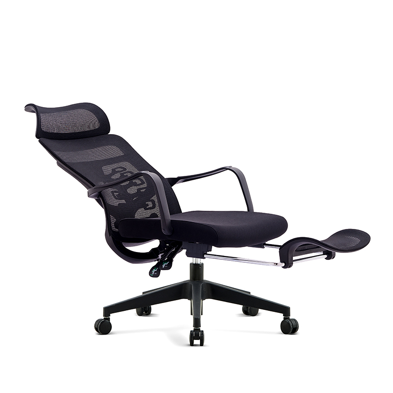 Italian Modern Ergonomic Mesh Lounge Chair with Integrated Support System