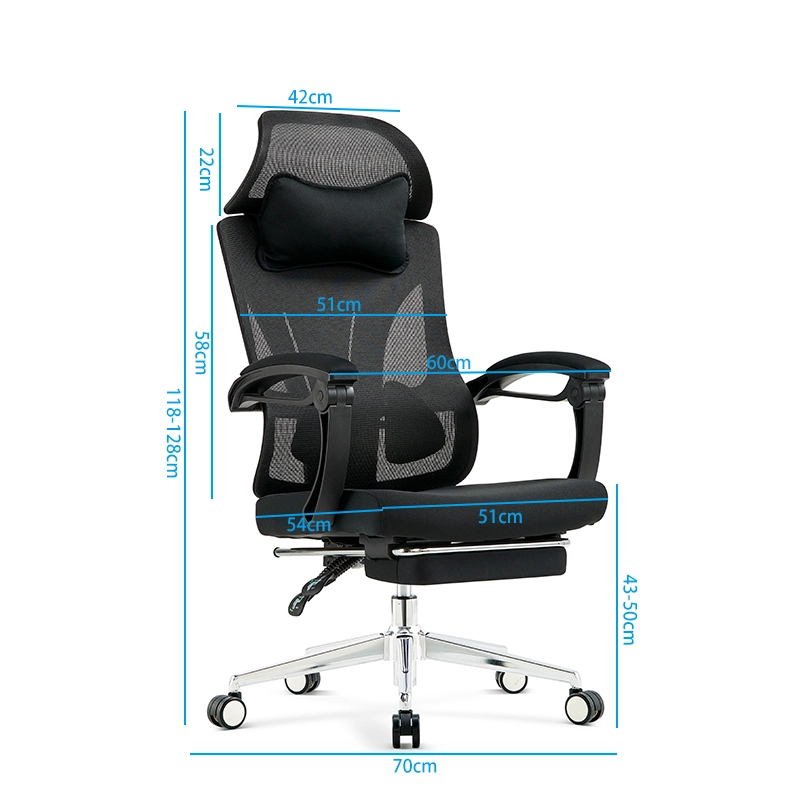 Italian-Style Luxury High-Back Ergonomic Mesh Lounge Office Chair - MEI YI