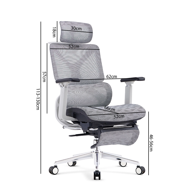Ideal Premium Ergonomic Mesh Executive Office Chair with Footrest - MEI YI