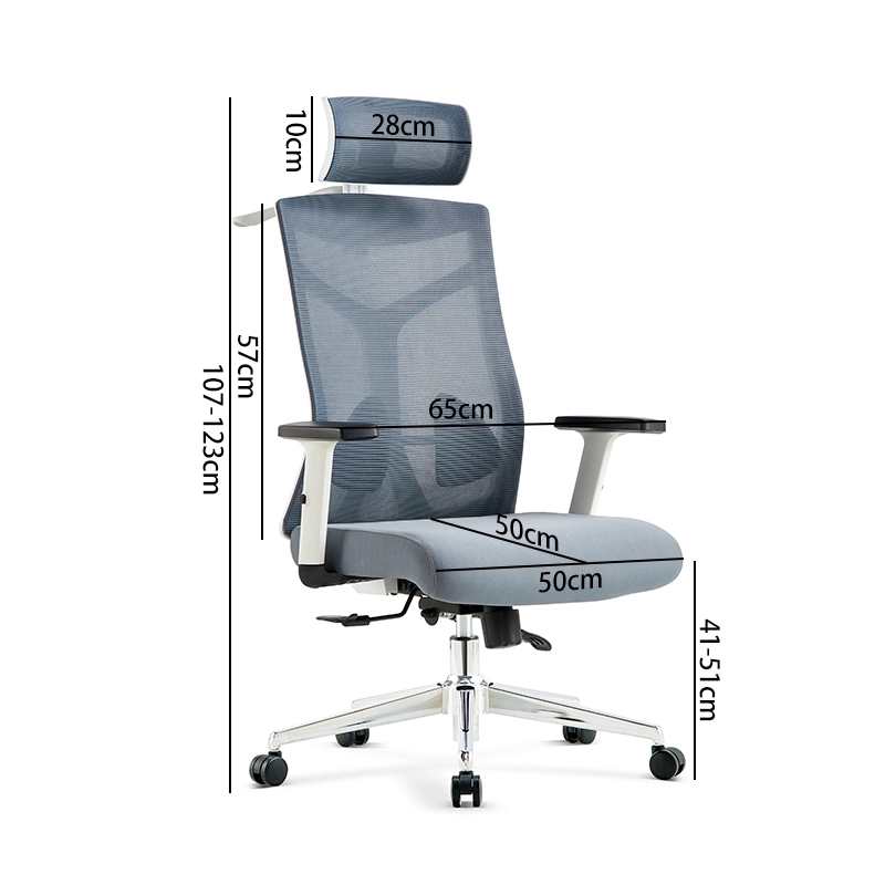 High-Back Ergonomic Executive Chair for Office and Gaming Use with 360° Swivel - MEI YI