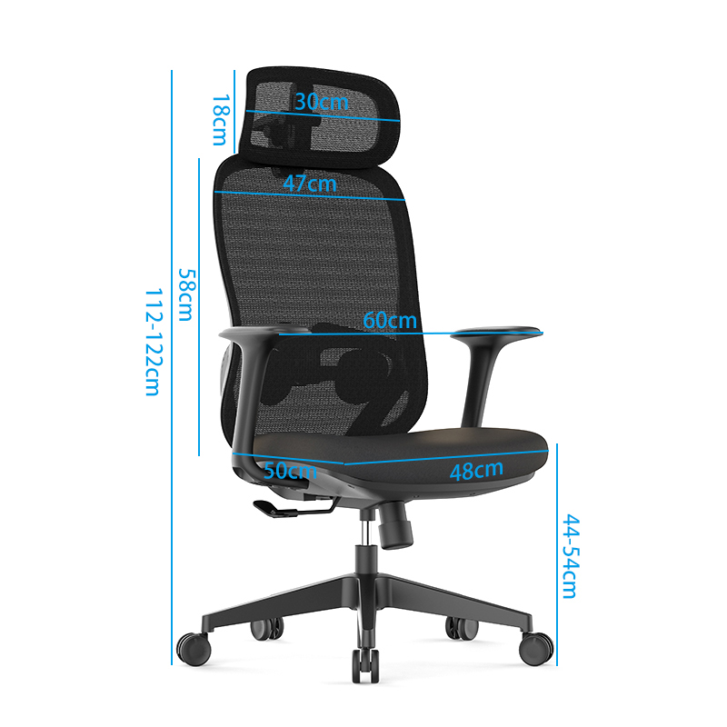 Ergonomic Mesh Office Chair with Lumbar Support and 360&deg; Swivel