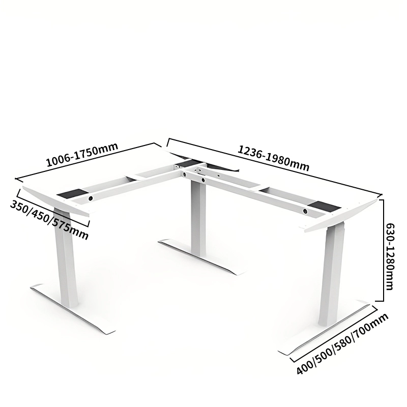 Modern L-Shaped Computer Desk for Home Office and Study - MEI YI