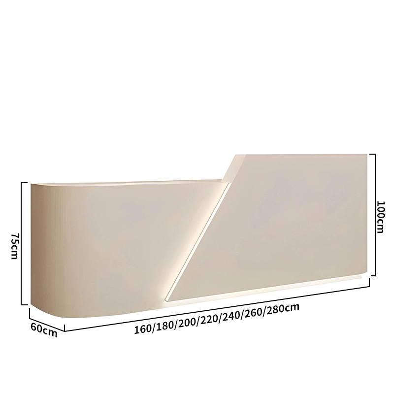 Modern Custom Reception Desk for Salons, Gyms, and Retail Spaces - MEI YI