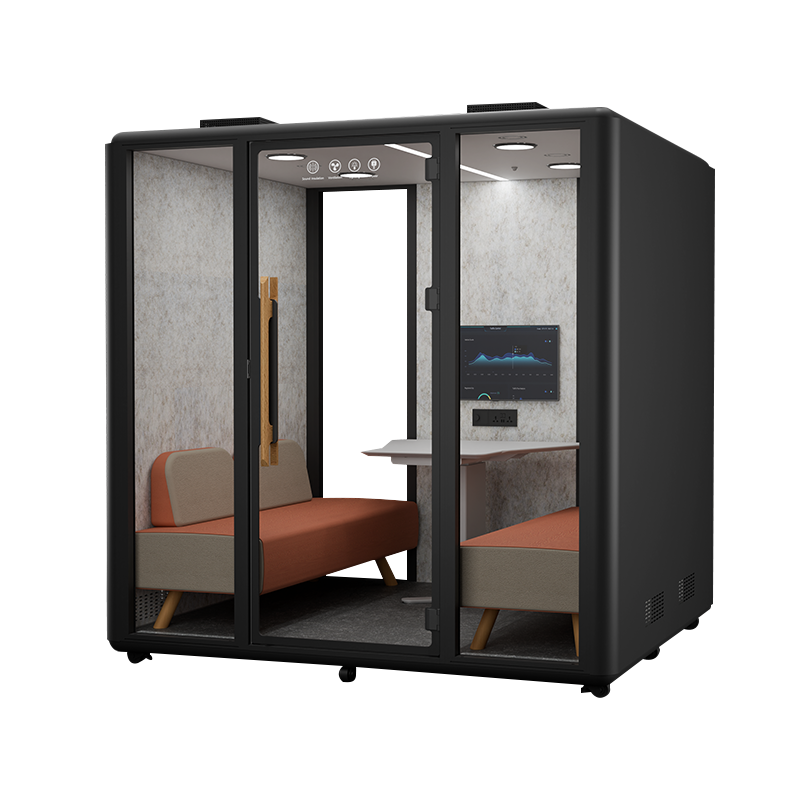 Multi-user easy-to-assemble portable office booth suitable for office hotel and other scenarios