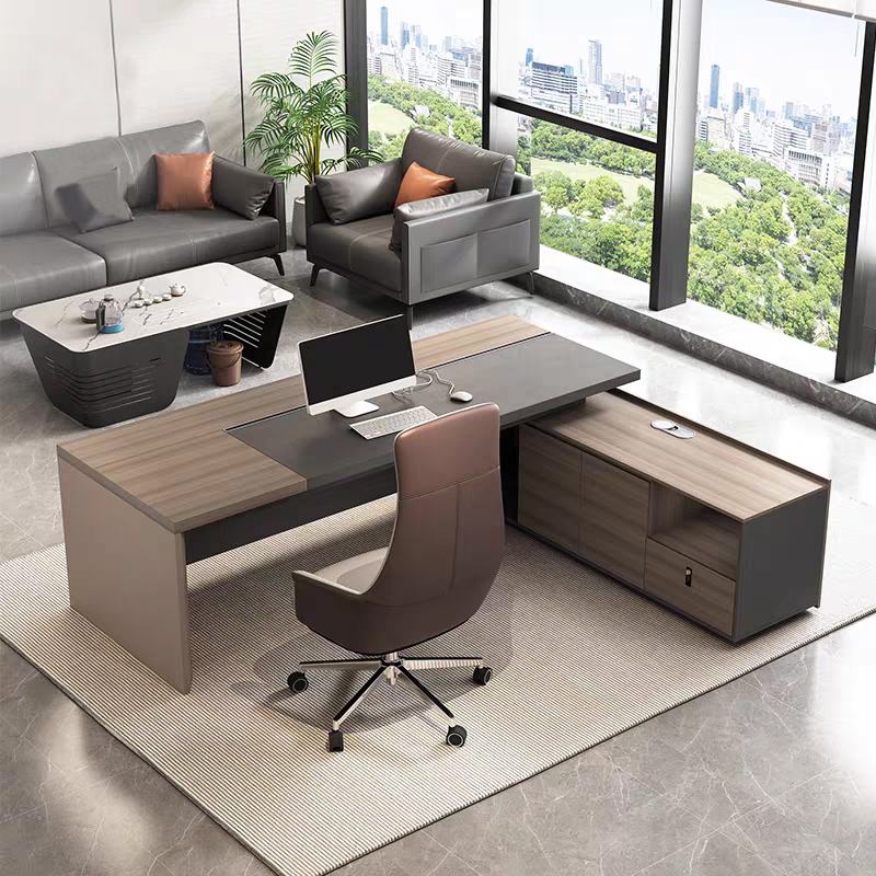 Modern Commercial CEO Executive Desk with Integrated Lighting Options Modern Commercial CEO Executive Desk with Integrated Lighting Options