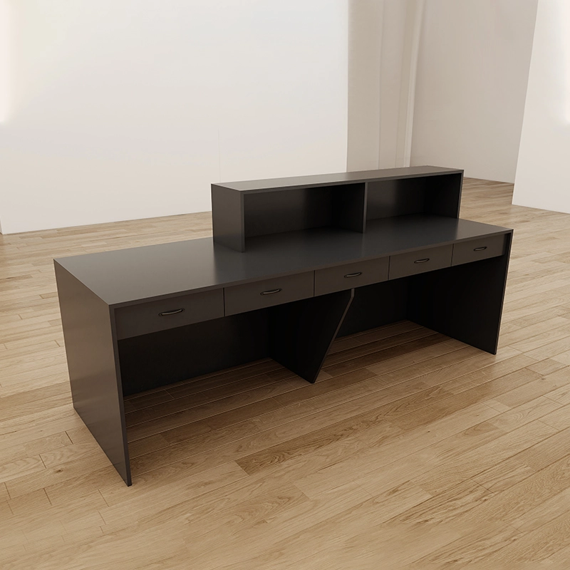 Coffee-Brown Wooden Reception Desk for KTV, Game Halls, and Bars - MEI YI