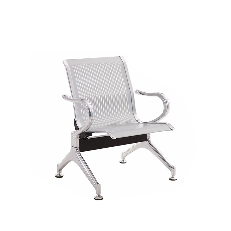 4-seats Public Waiting Chair Bus Station Subway Train Waiting Chair Metal Iron Chrome Plating Modern Chair School 1 Pc - MEI YI