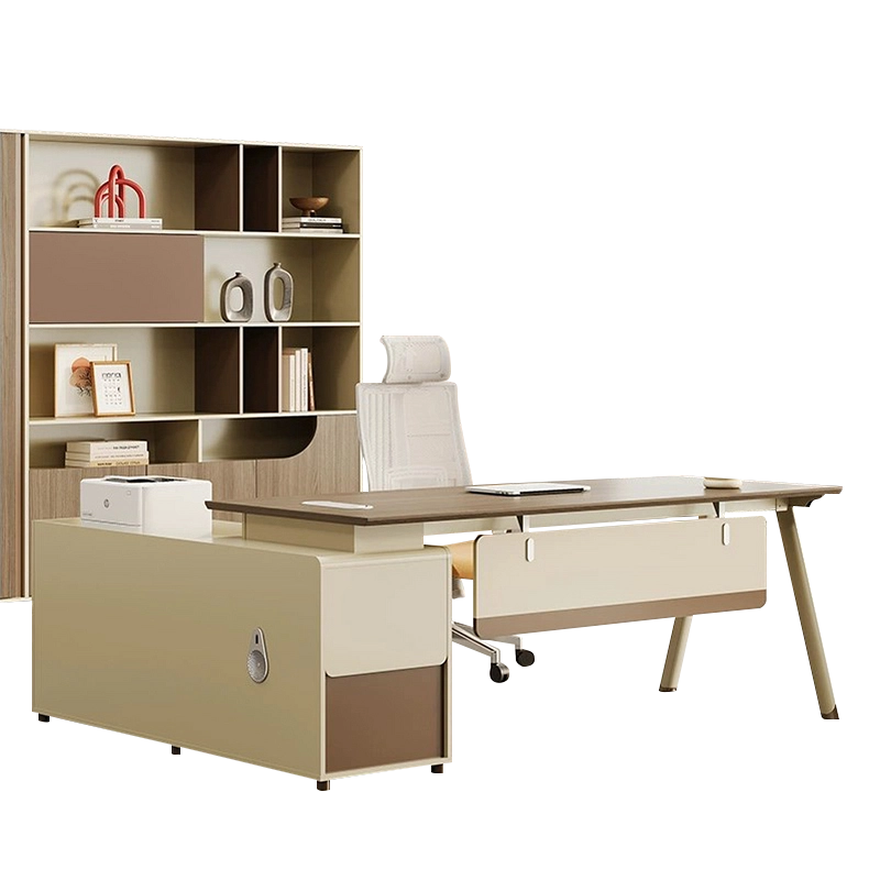 Contemporary CEO Desk with Custom Design for Corporate Office Interiors, OEM/ODM Supplier – MEI YI Furniture - MEI YI