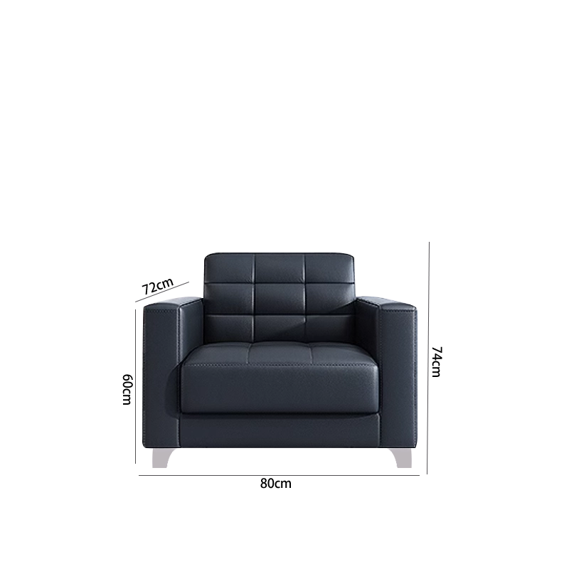 Hot-Selling Modern Office Reception Leather Sofa – Wooden Frame Sofa for Office Waiting Rooms & Professional Spaces - MEI YI