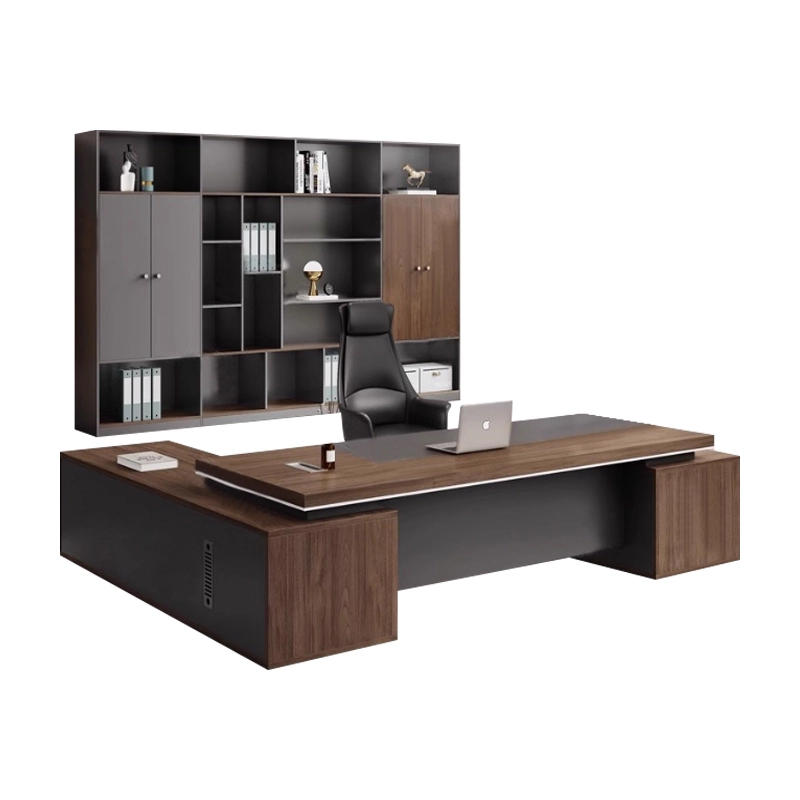 Modern Business Executive Office Desk with Minimalist Color Scheme - MEI YI