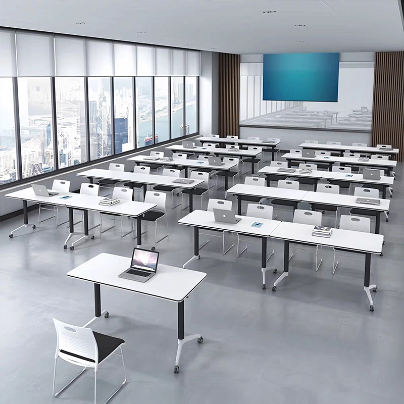 The Efficient Transformer| folding desk: Mobile table easily reconfigures space from training room to team collaboration - MEI YI