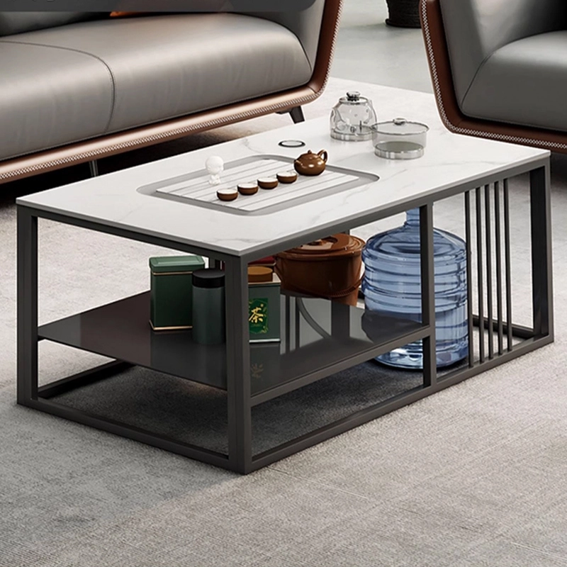 Conjunto de muebles de oficina modernos de lujo con sofá y escritorio de cuero - MEI YI