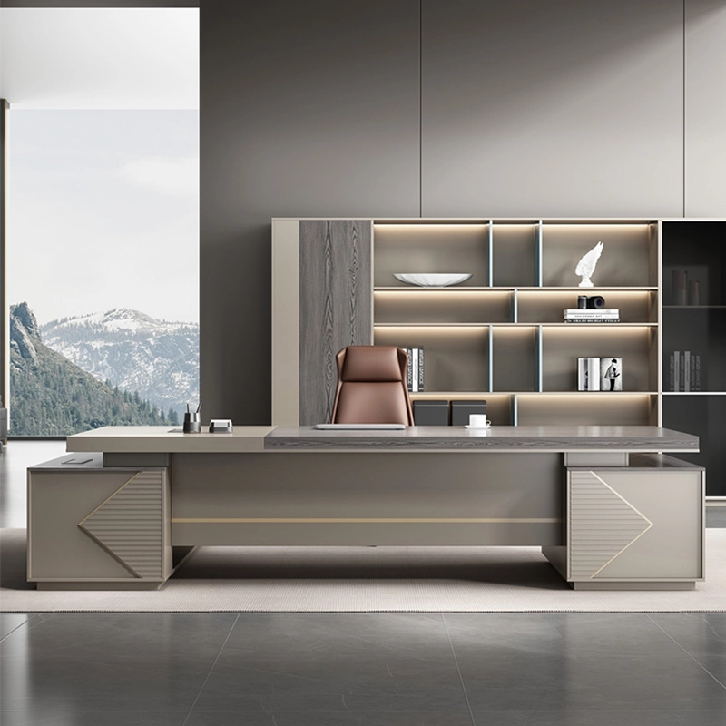 High-end Luxury High End Desks Wooden Manager Furniture Table Office Furniture - MEI YI