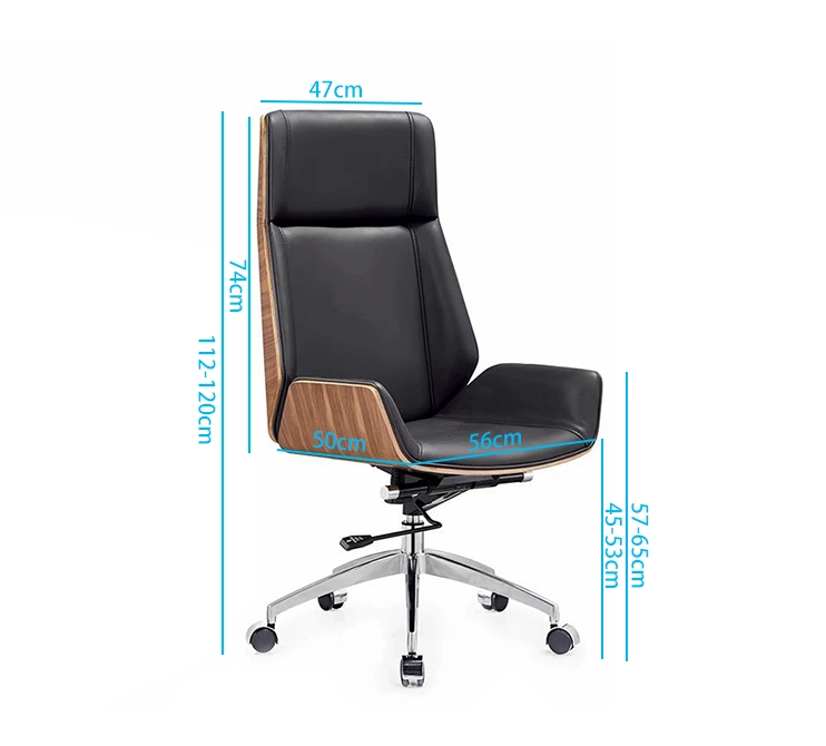 High-Back Curved Ergonomic Executive Office Chair with Adjustable Functions - MEI YI