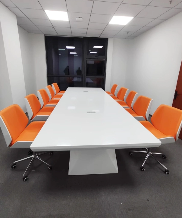 Executive Conference Table, Luxury Boardroom Desk with Spacious Surface for Large Teams, ODM Supplier – MEI YI Furniture - MEI YI