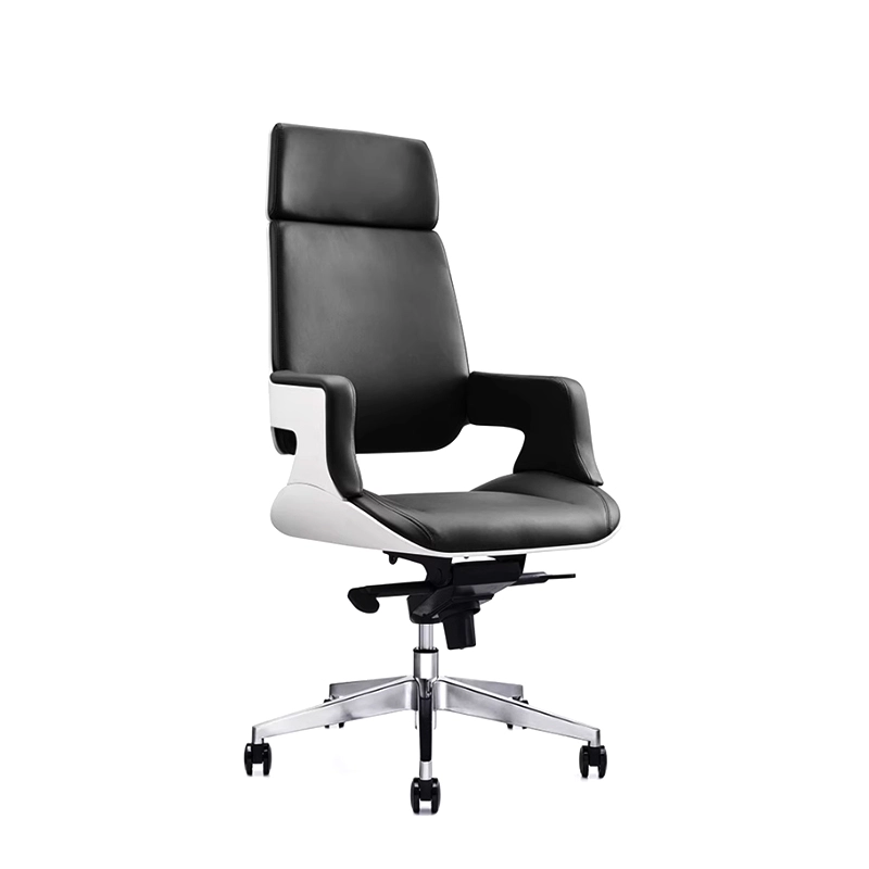 Luxury Genuine Leather Executive Chair with Custom Color Options - MEI YI