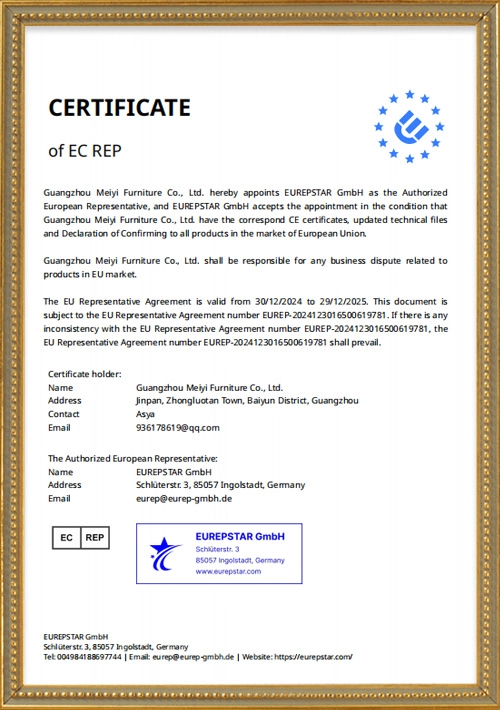 Certificate-of-EC-rep - MEI YI Certificate of EC rep - MEI YI
