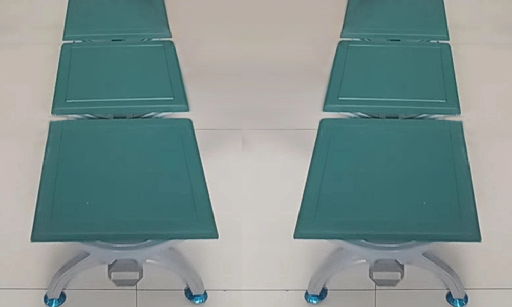 Customizable-Unbacked-Durable-2-3-4-5-Seater-Clinic-Airport-Public-PU-Hospital-Waiting-Chair-With-Cold-Rolled-Steel-Feet - MEI YI Customizable Unbacked Durable 2 3 4 5 Seater Clinic Airport Public PU Hospital Waiting Chair With Cold Rolled Steel Feet - MEI YI