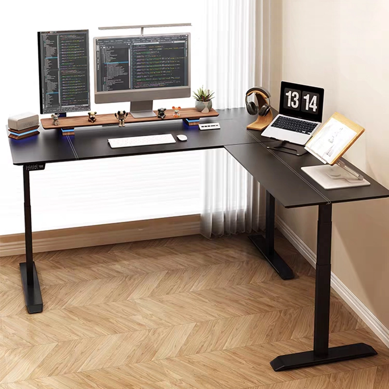 Modern L-Shaped Computer Desk for Home Office and Study - MEI YI