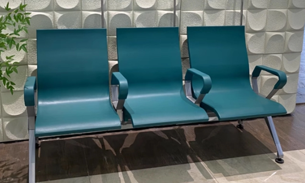 Direct Factory Sale Durable PU Waiting Chair for University Public Seating Area Reception Bench Outdoor Hotels Hospitals Gyms-01 - MEI YI