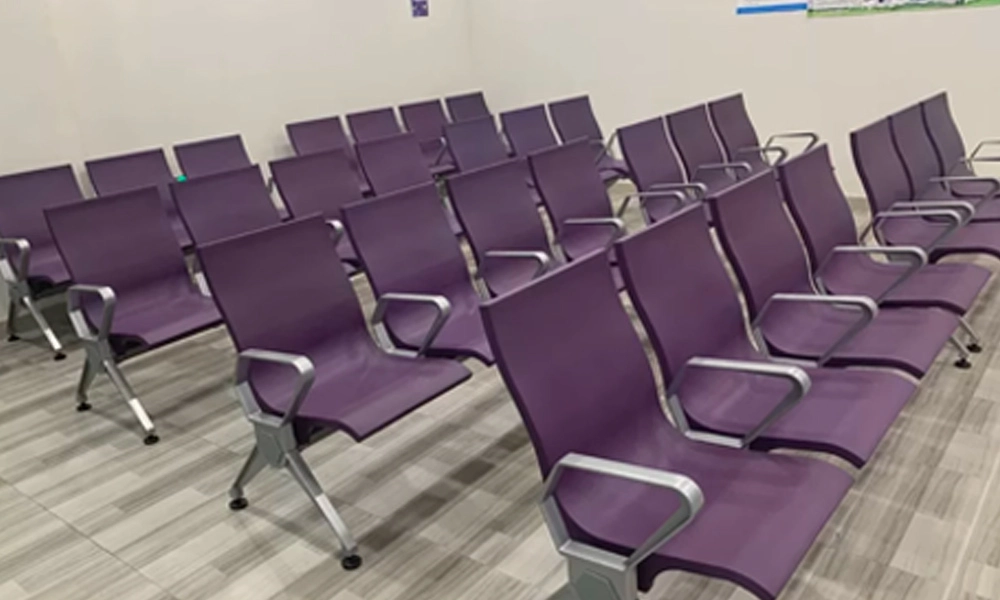 Direct Factory Sale Durable PU Waiting Chair for University Public Seating Area Reception Bench Outdoor Hotels Hospitals Gyms-02 - MEI YI
