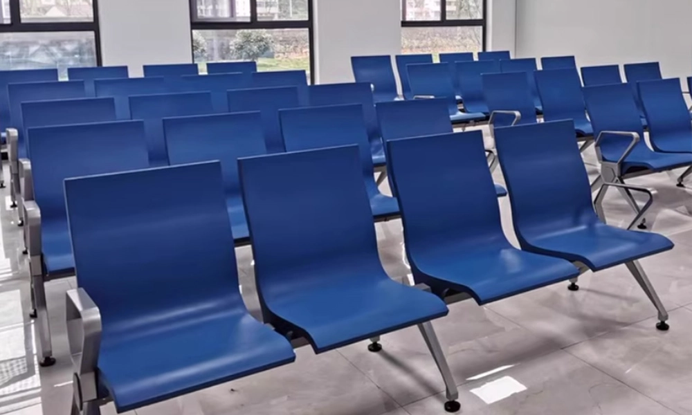 Direct Factory Sale Durable PU Waiting Chair for University Public Seating Area Reception Bench Outdoor Hotels Hospitals Gyms - MEI YI