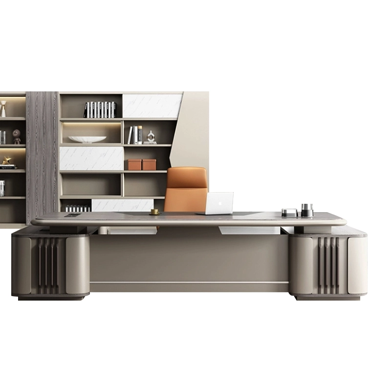 Luxury Custom L-Shaped Executive Desk for CEO Offices - MEI YI