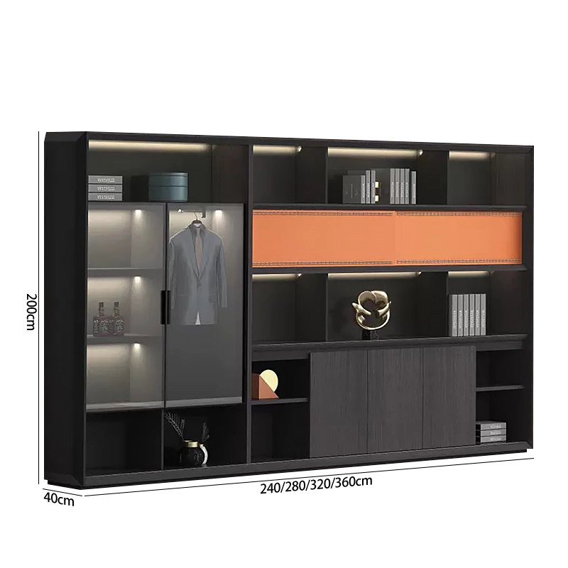 Furniture Modern Desk Chairs with Cable Management Executive Black Ceo Table Luxury Office Desk - MEI YI