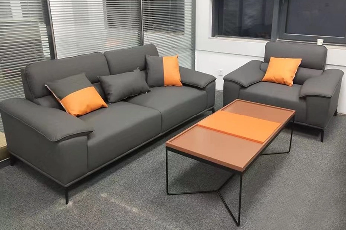 High-End Modular Leather Sofa – Premium Indoor Furniture for Home & Enterprise Reception Purchase - MEI YI