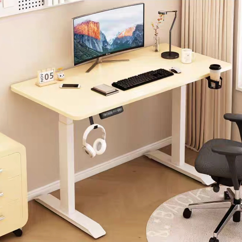 Electric Height-Adjustable Gaming and Home Office Desk with Steel Frame - MEI YI