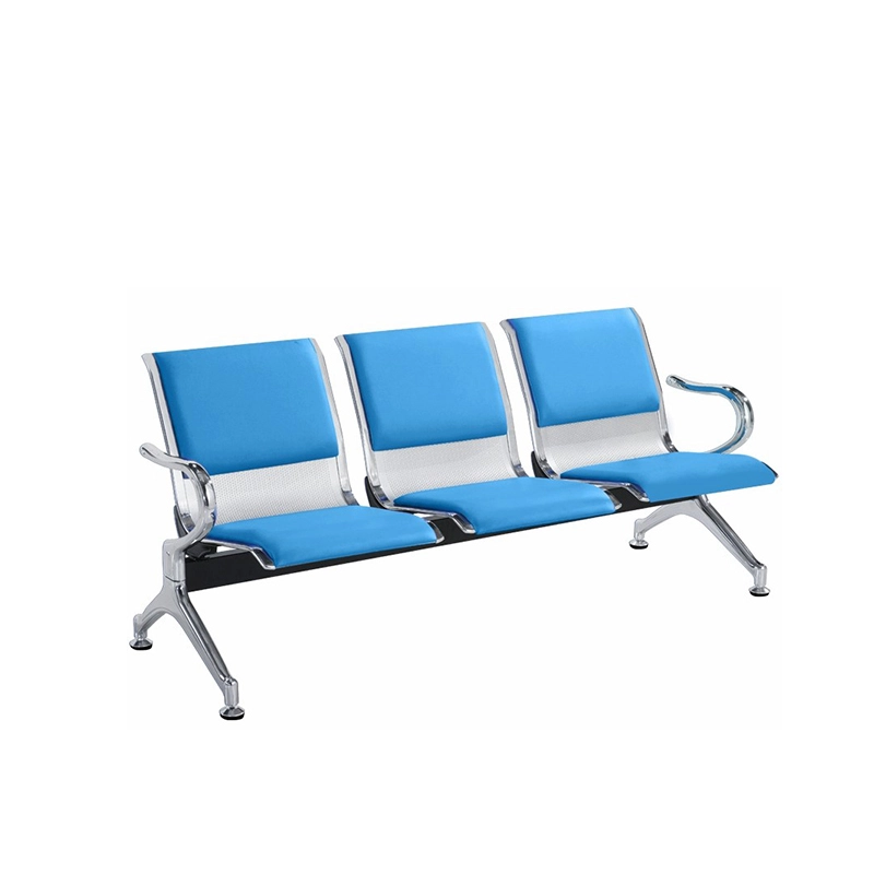 4-seats Public Waiting Chair Bus Station Subway Train Waiting Chair Metal Iron Chrome Plating Modern Chair School 1 Pc - MEI YI