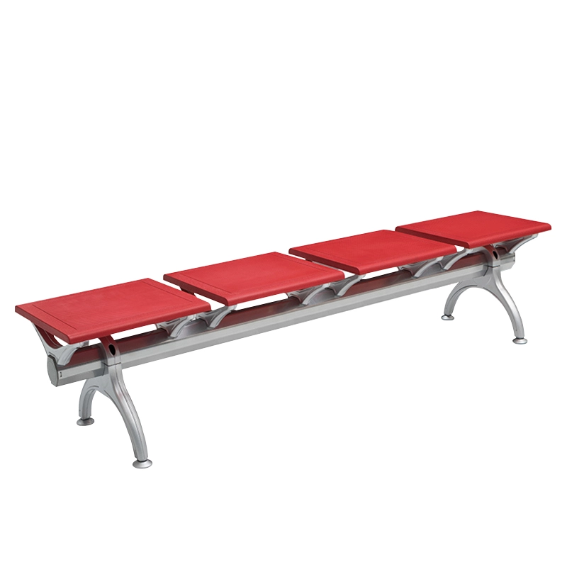 Customizable Unbacked Durable 2 3 4 5 Seater Clinic Airport Public PU Hospital Waiting Chair With Cold Rolled Steel Feet - MEI YI