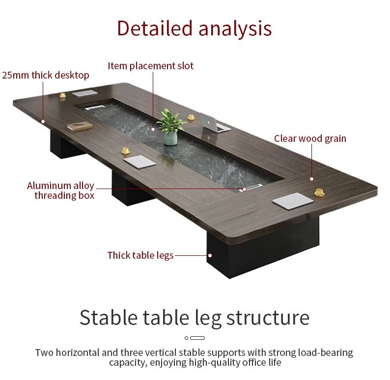 Office-Conference-Table-Long-Modern-Minimalist-Conference-Room-Desk-Long-Desk-for-Negotiation-Large-Employee-Training-Table - MEI YI Office Conference Table Long Modern Minimalist Conference Room Desk Long Desk for Negotiation Large Employee Training Table - MEI YI