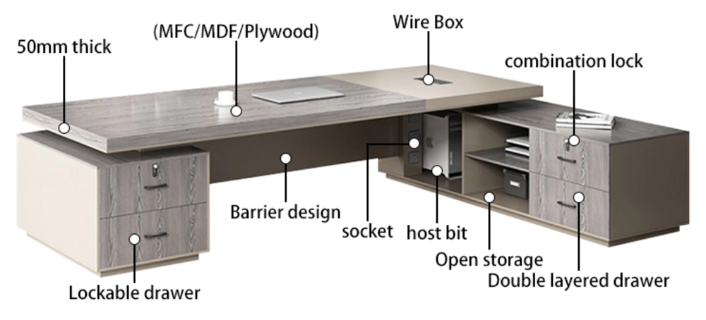 High-end-Luxury-High-End-Desks-Wooden-Manager-Furniture-Table-Office-Furniture - MEI YI High-end Luxury High End Desks Wooden Manager Furniture Table Office Furniture - MEI YI