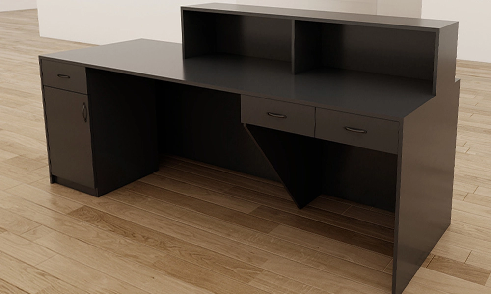 L-Shape-Black-Wooden-Contemporary-Guest-Reception-Desk-Custom-Colored-Front-Desk-Counter-03 - MEI YI L Shape Black Wooden Contemporary Guest Reception Desk Custom Colored Front Desk Counter-03 - MEI YI