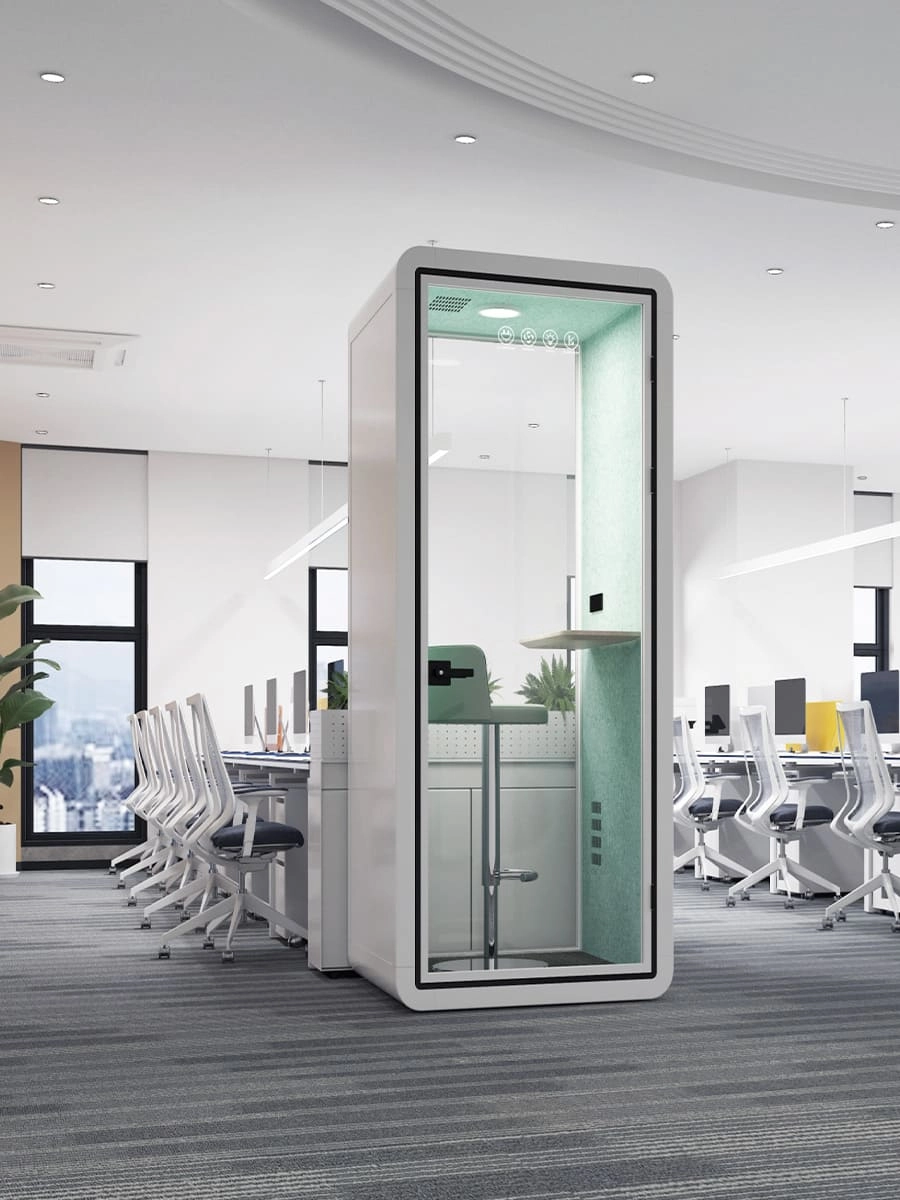 Single Pod Soundproof Booth Office Desk Furniture - MEI YI