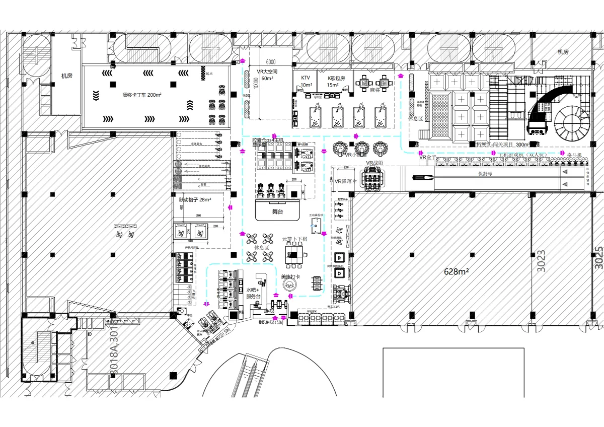 0516潮玩馆平面规划图_01 Skyfun FEC turnkey project in Guilin