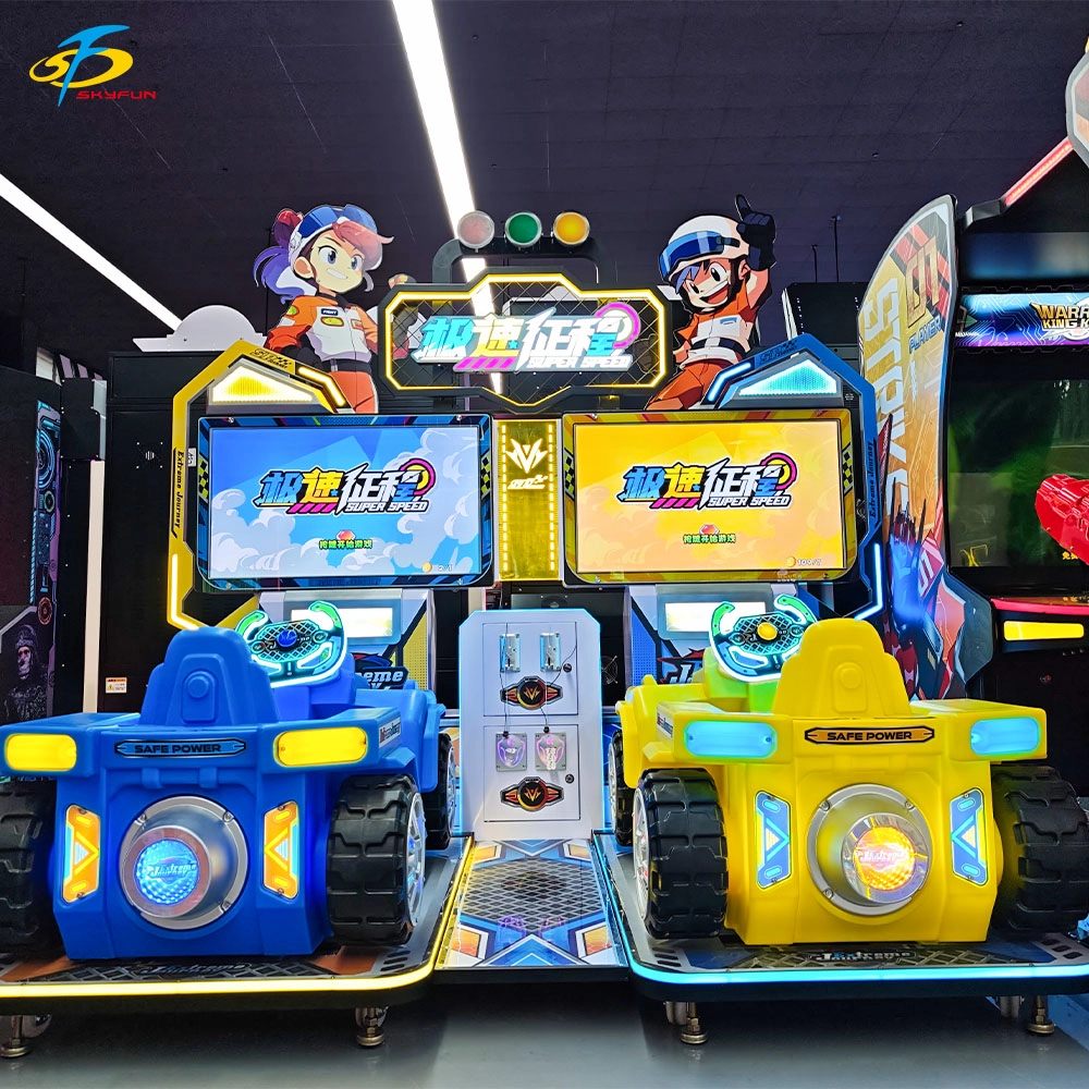 Skyfun Extreme Journey kids dual-screen ticket racing arcade car game machine - Skyfun