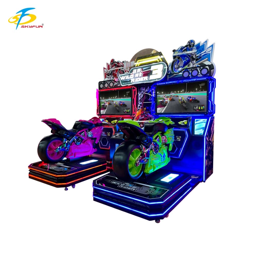 Skyfun Wild Knight III commercial 2-player 4K dynamic motorcycle racing arcade simulator machine - Skyfun
