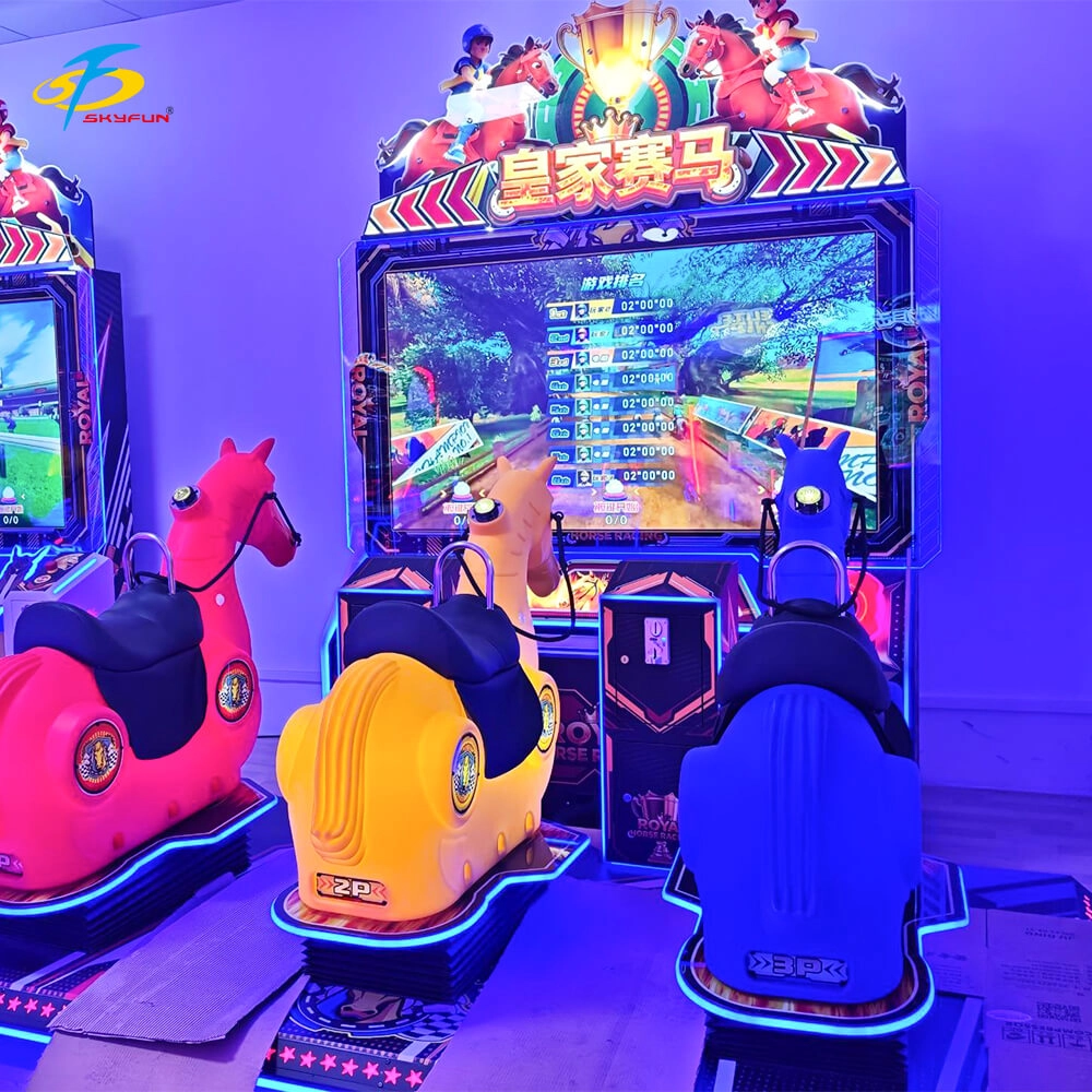 Skyfun Royal Horse Racing three-player dynamic coin-operated sports arcade machine - Skyfun