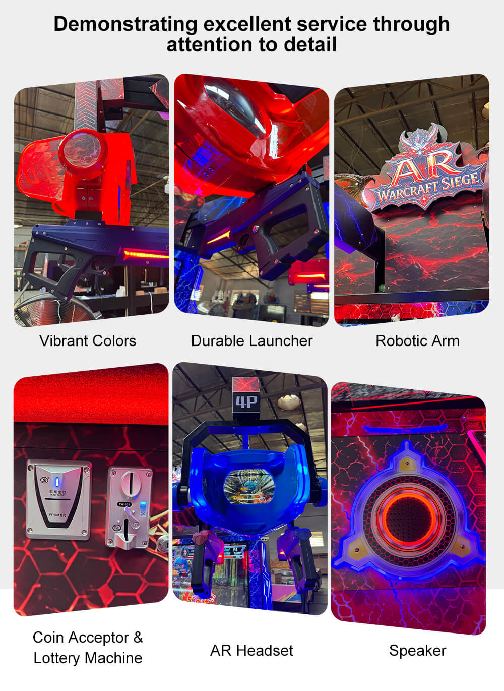 魔兽围城详情页_07 AR Warcraft Siege launcher headset robotic arm speaker and payment details