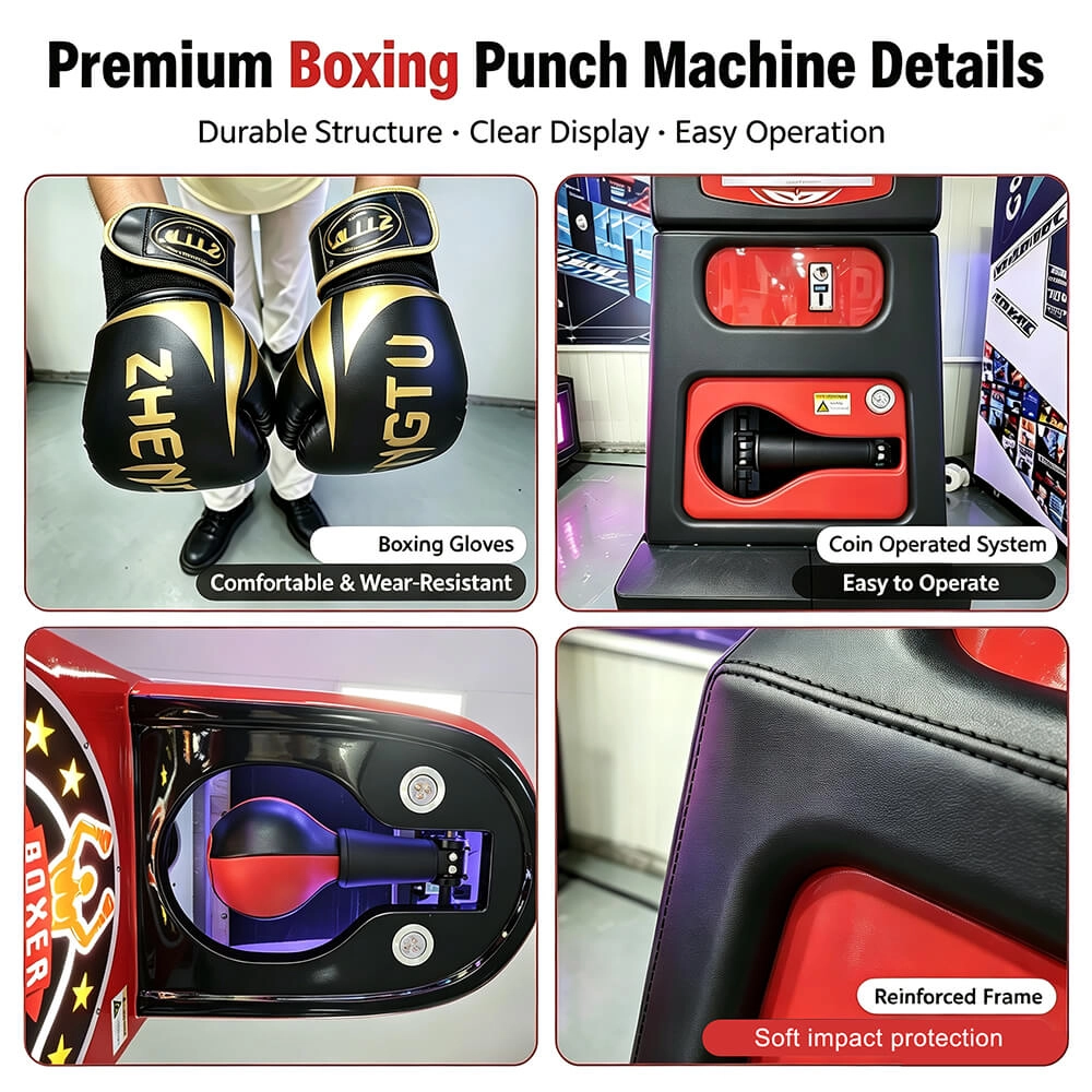 Skyfun Punch and Kick dual-zone strength arcade machine - Skyfun