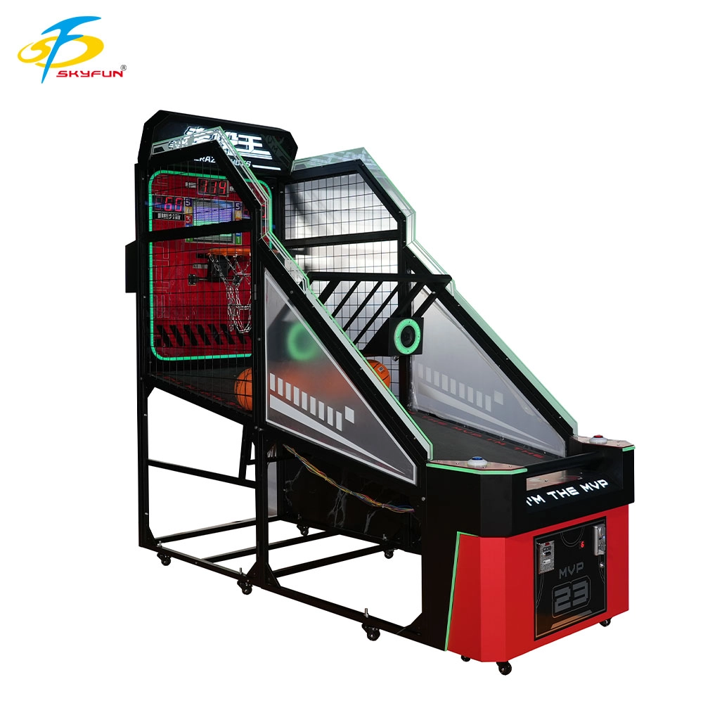 Skyfun Linked Toss King commercial basketball shooting arcade machine with linked battle mode - Skyfun