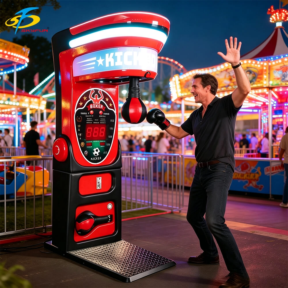 Skyfun Punch and Kick dual-zone strength arcade machine - Skyfun
