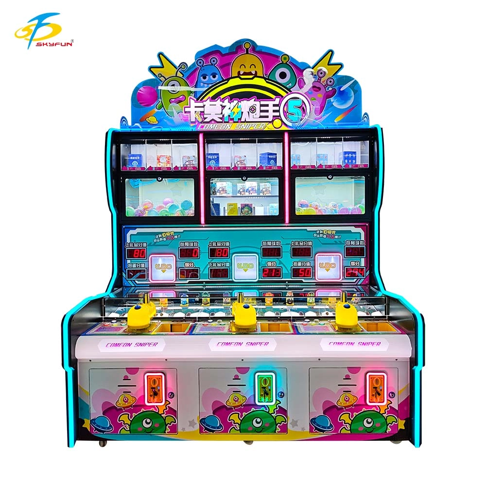 Skyfun Kamuo Gunner 5 three-player target shooting prize redemption arcade game - Skyfun