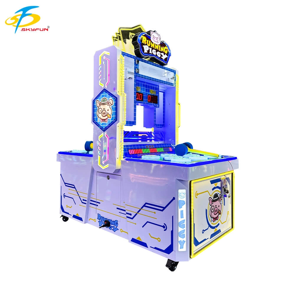 commercial piggy running 2 player children whack a mole arcade machine factory price - Skyfun