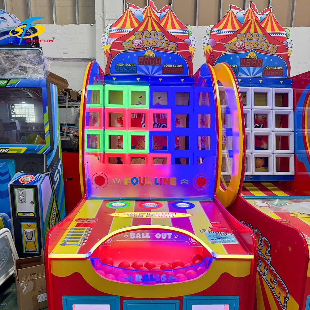 Skyfun Ball Monster illuminated coin-operated ball tossing redemption machine - Skyfun