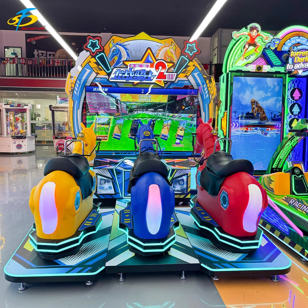 commercial royal horse racing 3 player arcade machine factory price - Skyfun