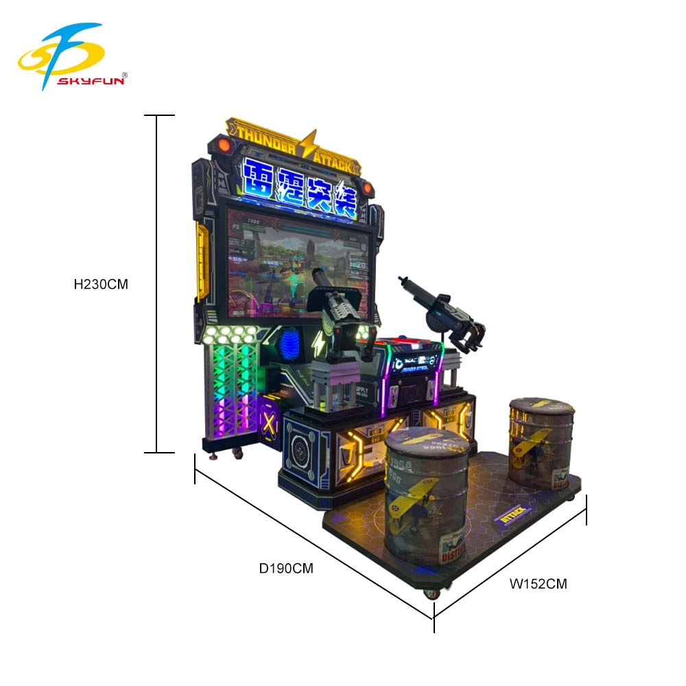 commercial thunder assault 2 player shooting arcade machine factory price - Skyfun