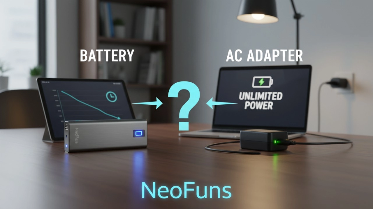 Battery vs. AC Adapter